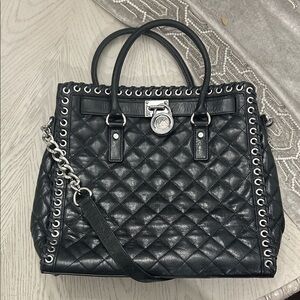 Michael Kors Black Quilted Shoulder Bag